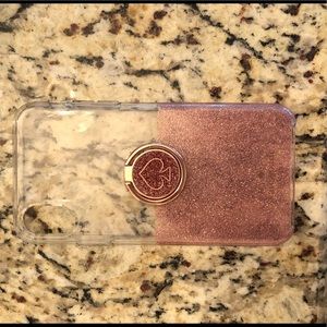 Kate Spade I phone x phone case with ring